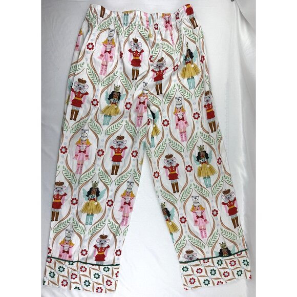 NWT Jaye’s Studio/ Paisley & Dot Christmas Print Pajamas Pant Set Women Size S - Picture 4 of 13